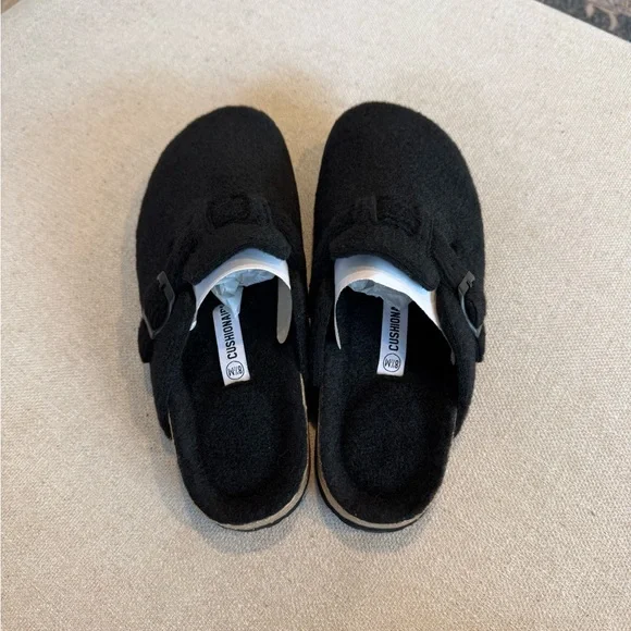 Cushionaire Hana Cork Footbed Clog Wools, Black, Sz 8.5, NWB - Picture 5 of 10